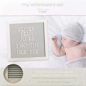 NWT Little Pear 10" X 10" Letterboard Set, Includes 188 Letters